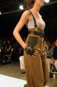 military pants and gloves